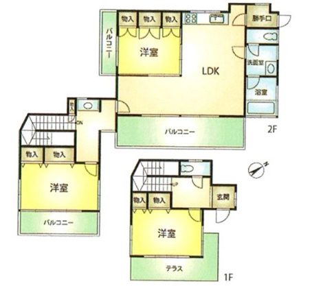 【間取り】 | あかざわ恒陽台　戸建