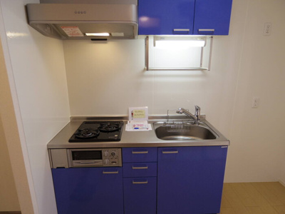 【キッチン】 | The Ritz TAKANO | システムキッチン(2口ｶﾞｽｺﾝﾛ付）