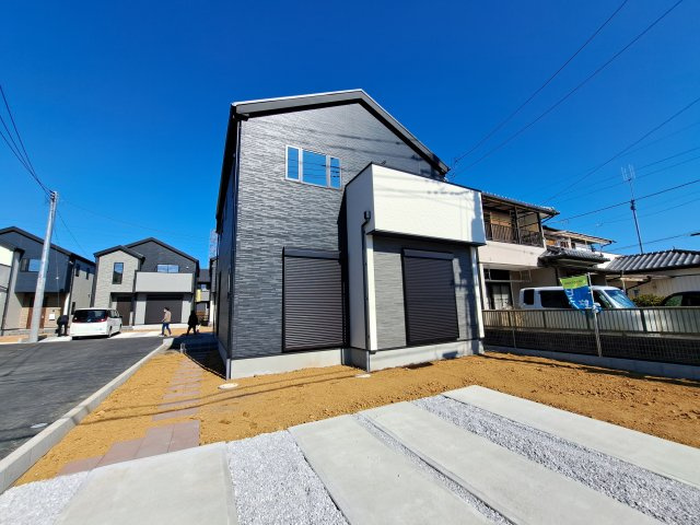 新築　高崎市新町42期　5号棟の外観|現地写真　完成しました！ご内覧等、お気軽にお問合せください♪　
