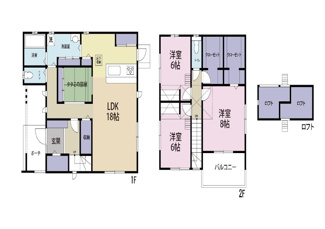 【間取り】 | 近江八幡市武佐町　中古戸建