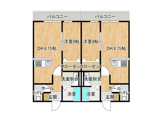 【間取り】 | リバティーキャッスルＢ