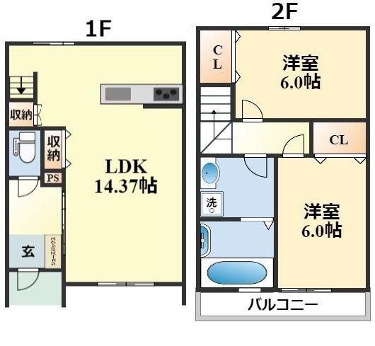 セントフィオーレ西山天王山の間取り