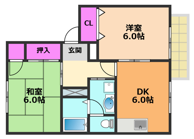 【間取り】 | コートエスペランサ