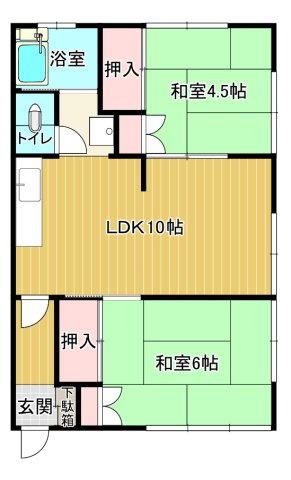 【間取り】 | 野坂コーポラス