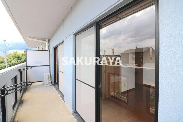 ラフェスタ足利大町のバルコニー|2023年撮影。現況と異なる場合がございます。