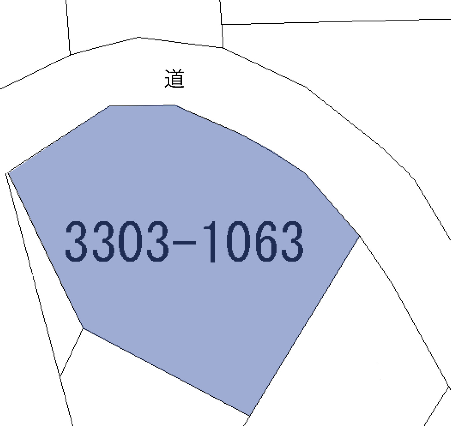 ニューパークひるが野③の土地図