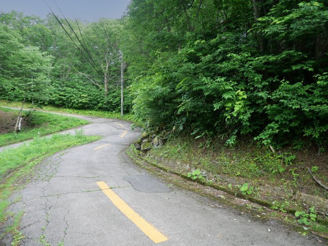 ニューパークひるが野③の前面道路含む現地写真