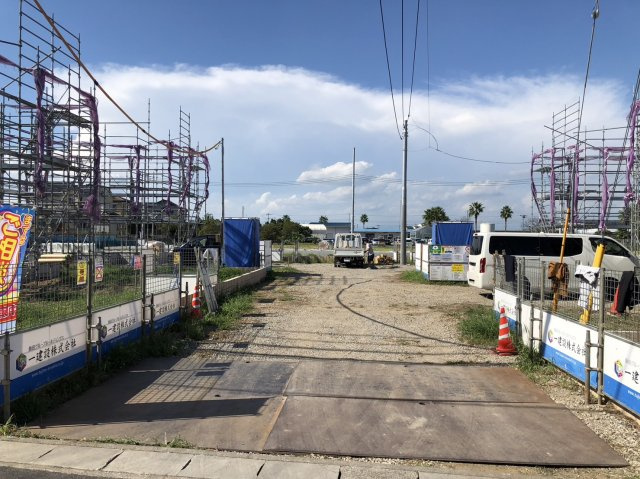 リーブルガーデン．Ｓ　羽生桑崎の前面道路含む現地写真|現地前面道路（2023年09月19日）撮影