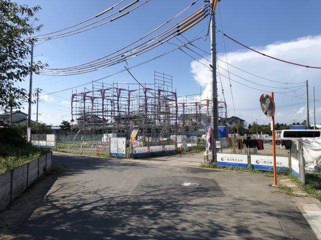 リーブルガーデン．Ｓ　羽生桑崎の前面道路含む現地写真|現地前面道路（2023年09月19日）撮影