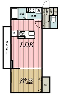 D-room弁天３丁目　A棟の間取り