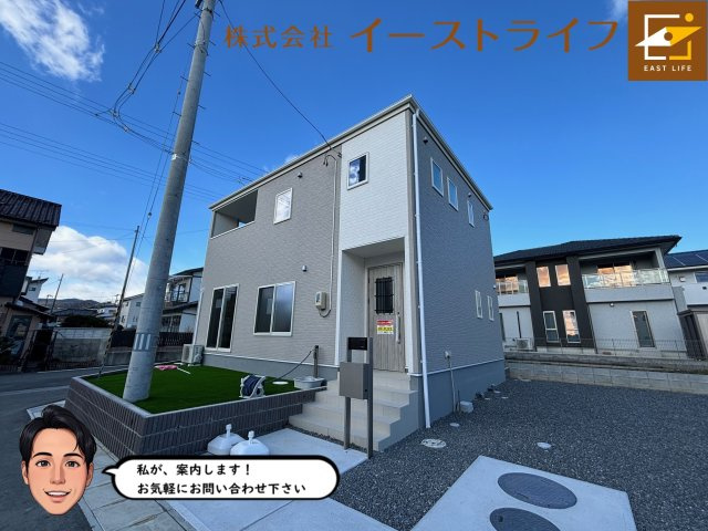 勿来町酒井第2の外観|完成しました！不動産についてお困りの方、どんな些細なことでもご相談下さい！
当社ではいわき市の新築建売などの物件を数多く取り扱っております。気になることがございましたら、お気軽にご連絡ください。