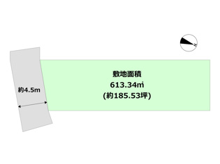 宝塚市雲雀丘1丁目売り土地の間取り