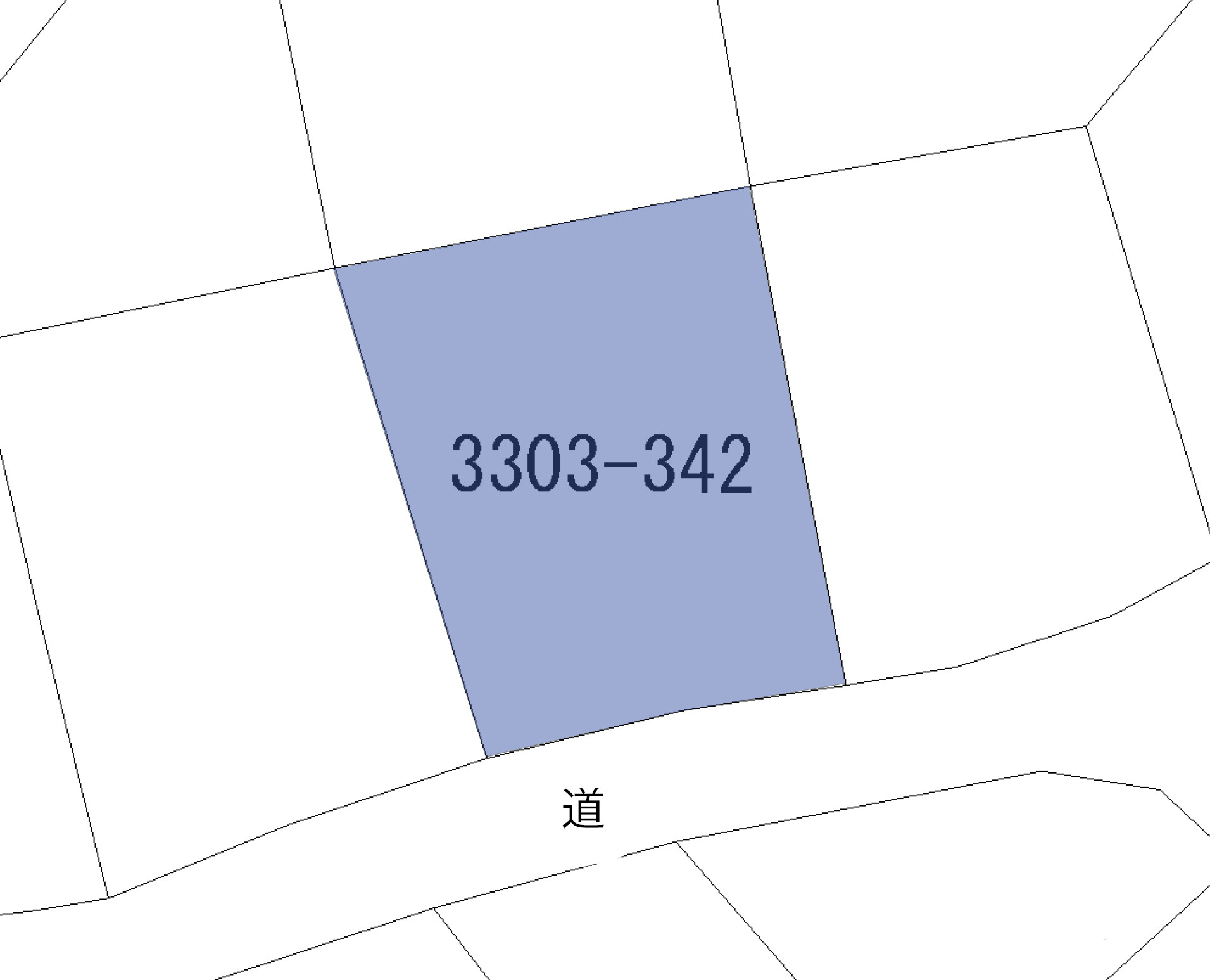 ニューパークひるが野⑤の土地図