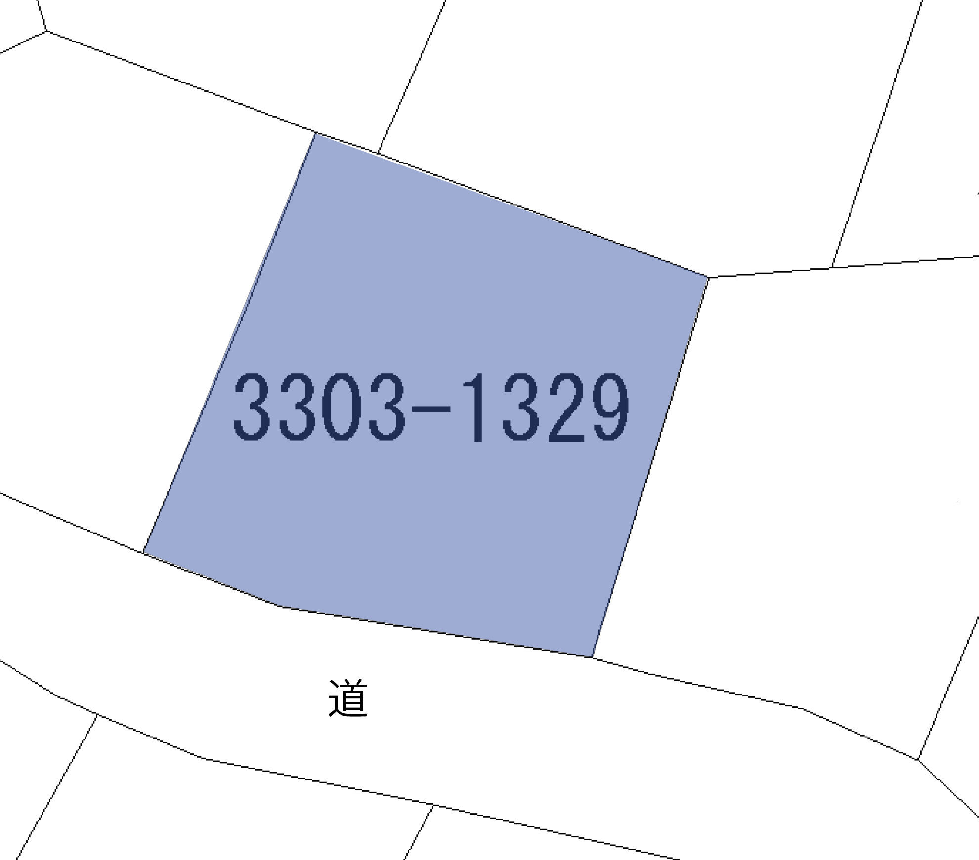 ニューパークひるが野⑦の土地図