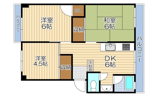【間取り】 | 松井マンション