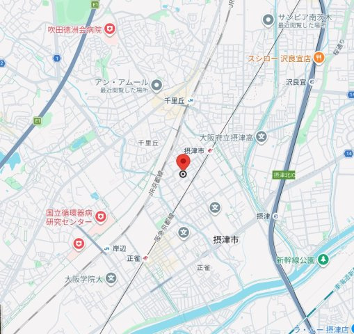 エスポワール中内の地図