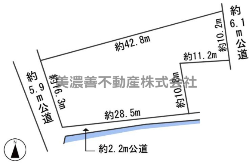 ６１７０４　瑞穂市美江寺土地の区画図