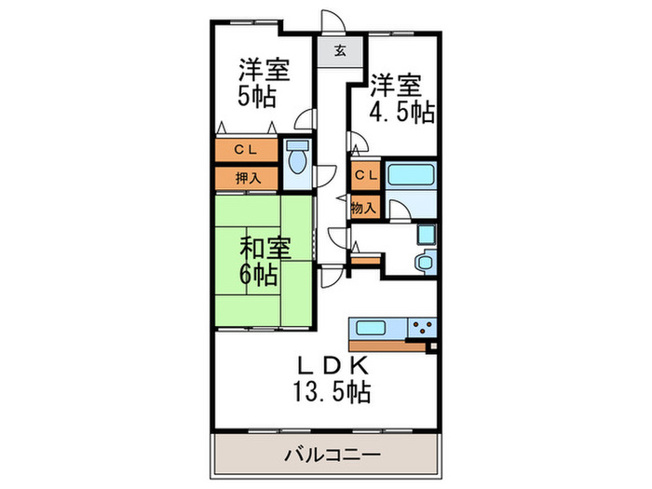 【間取り】 | ライオンズマンション水無瀬弐番館