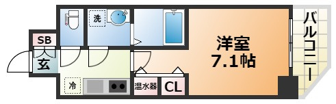 アドバンス三宮シュロスの間取り