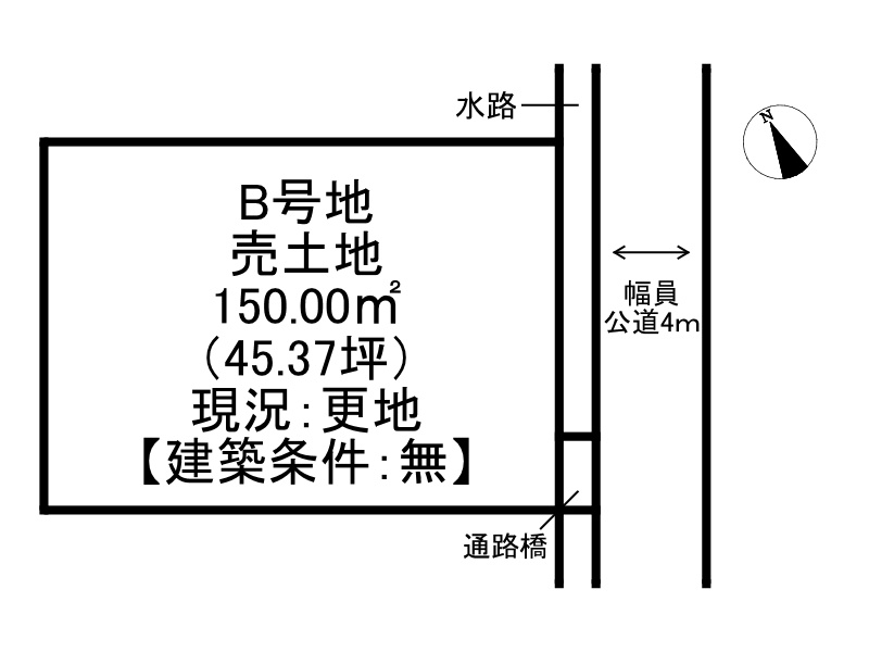 姫路市網干区新在家／3区画の土地図