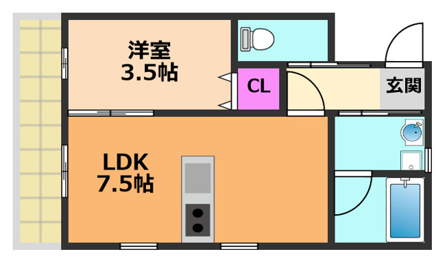 【間取り】 | プルミエ京口