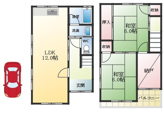 【間取り】 | 古市7丁目戸建