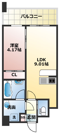 プレジオ緑地公園 仲介手数料無料の間取り