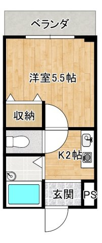 ミラノハイツの間取り