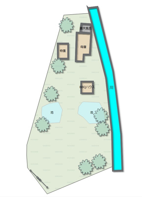 【区画図】 | 多可町加美区奥荒田　戸建て