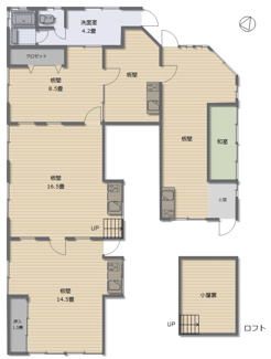 【間取り】 | 多可町加美区奥荒田　戸建て
