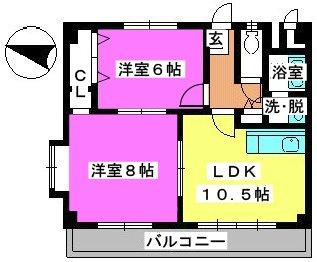 【間取り】 | タウンコート長住