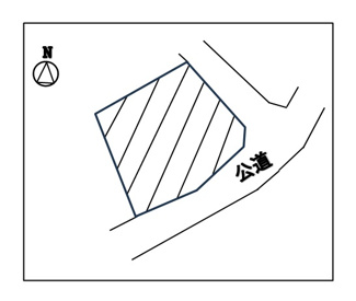 【区画図】 | 下諏訪町東町上 売地② | 区画図