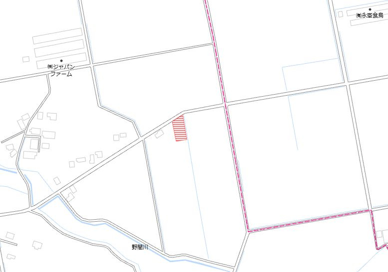 都城市梅北町の売地の土地図