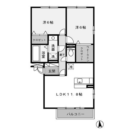 【間取り】 | リバーサイド・K