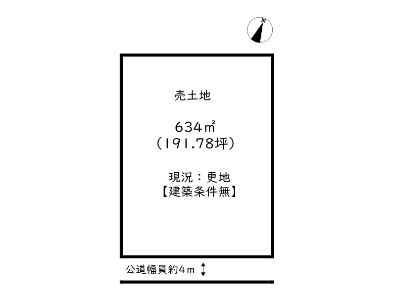 姫路市別所町北宿／売土地の土地図