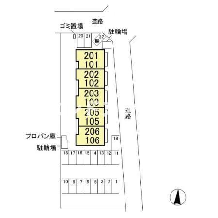 グランテラス高井の区画図|高崎、前橋エリアのお部屋探しはエンドスケープまで！お客様の理想お聞かせ下さい♪
