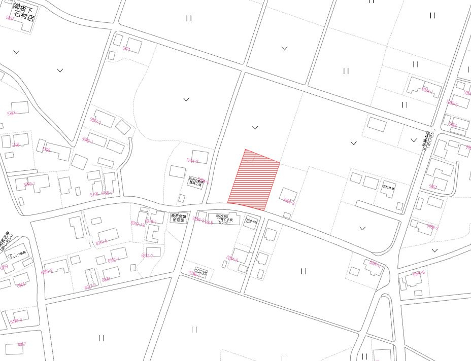 都城市山之口町富吉の売地の土地図