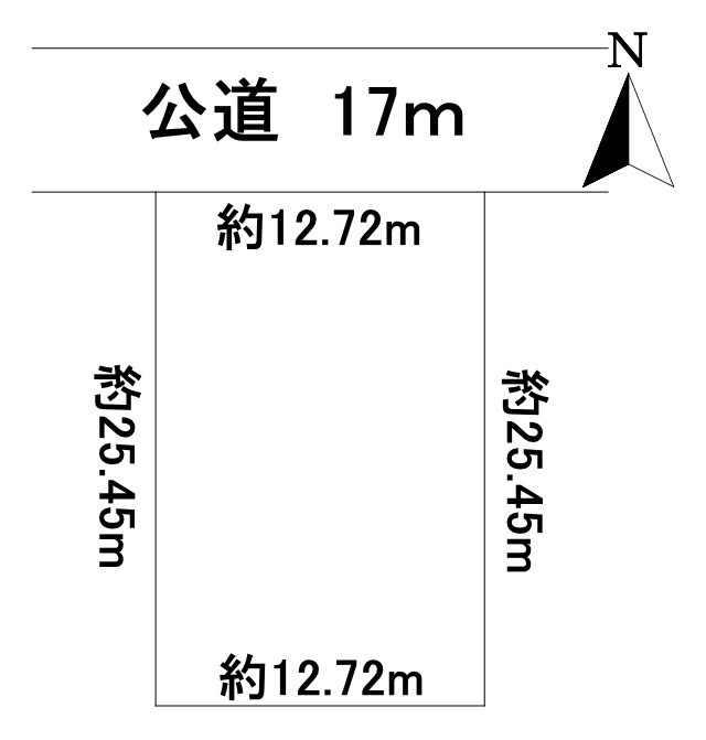 網走市南６条東６丁目土地の土地図