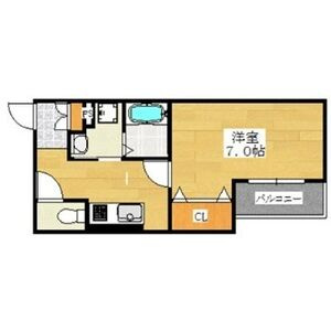 Queen’sCourt住吉長居の間取り