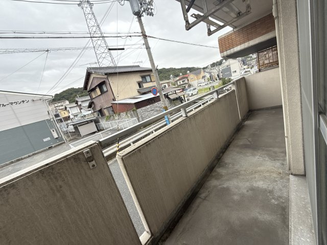 山田コーポのバルコニー
