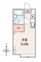 南向きの明るいワンルーム