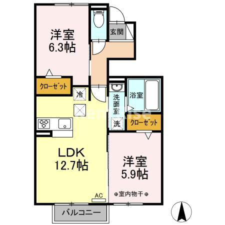 ラディーチェの間取り