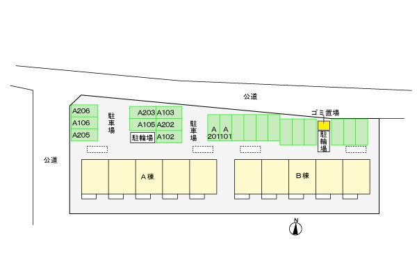 エルディム東陽Ⅰの駐車場