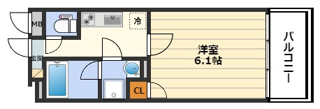 Luce Minamimorimachi（ルーチェ南森町）の間取り