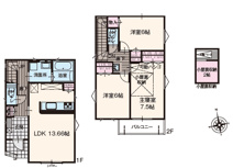 昭島市中神町２丁目未入居戸建　３号棟の画像