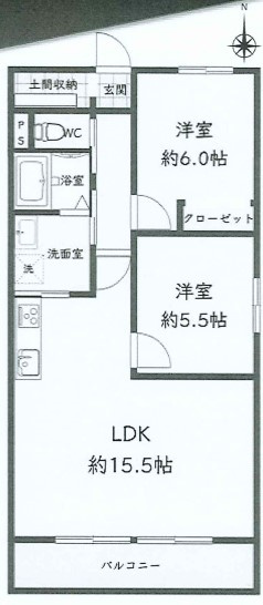【間取り】 | K51166-ｼｬﾙﾏﾝ衣笠金閣寺ﾊｲﾂ