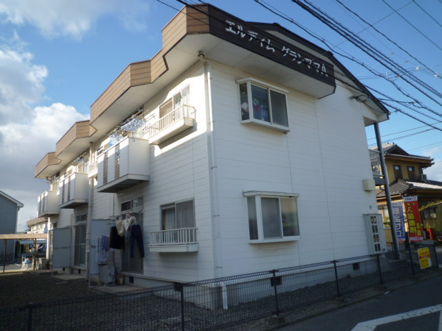 倉敷市茶屋町のアパートの外観