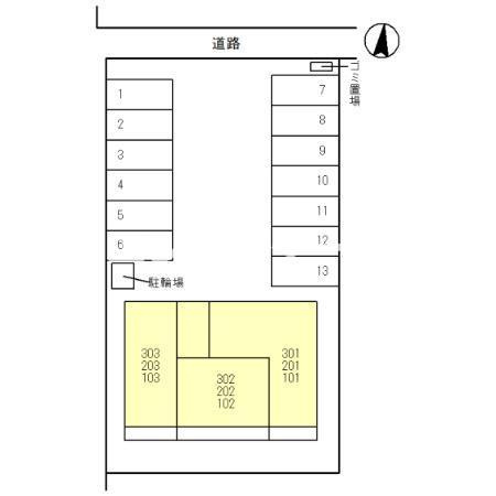 ガーネットの区画図|高崎、前橋、伊勢崎エリアのお部屋探しはエンドスケープまで！お客様の理想お聞かせ下さい♪