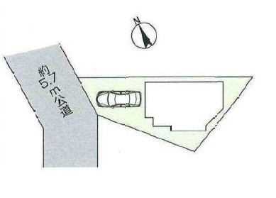 鶴ヶ島市上広谷中古戸建の区画図