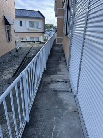 タウニー北春日丘C棟のバルコニー